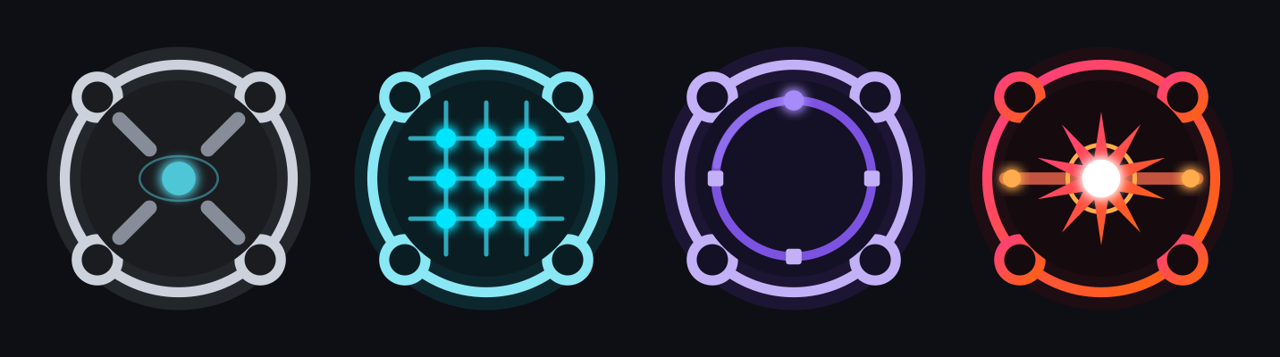 Ion Trap, Optical Lattice, Synchrotron and Collider: the organizer badges